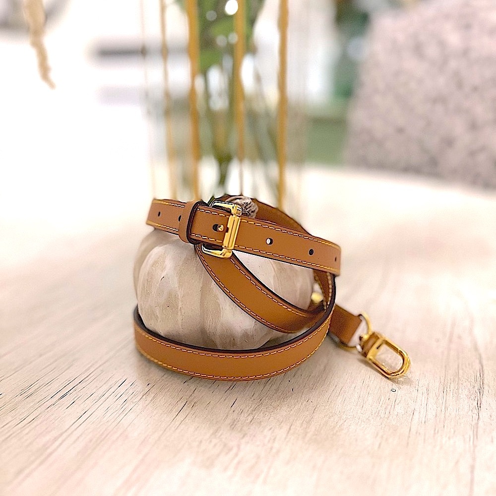 Unbranded Vachetta leather crossbody strap (new)